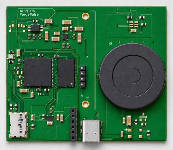 ForgePulse circuit board, actual product photograph